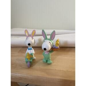 Whitman’s Peanuts Snoopy Woodstock PVC Easter Collectible Figures Egg Lot of 3